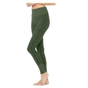 ALO High Waist Alosoft Lounge Legging - Hunter Green